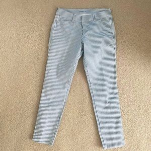 Navy & White Pinstripe Pixie Pants